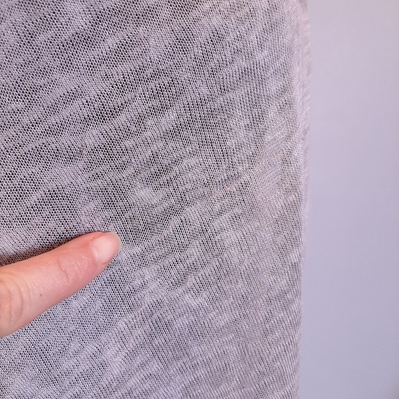 ELENA BALDI Floral Lace Open Front Cardigan Long Sleeve Hankerchief Hem Taupe - Picture 10 of 12